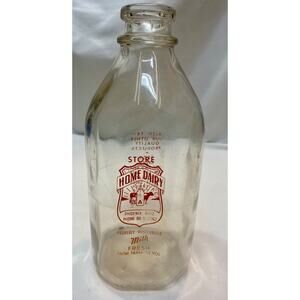 Home Dairy Phoenix Arizona Half Pint Pyro Dairy Bottle HTF